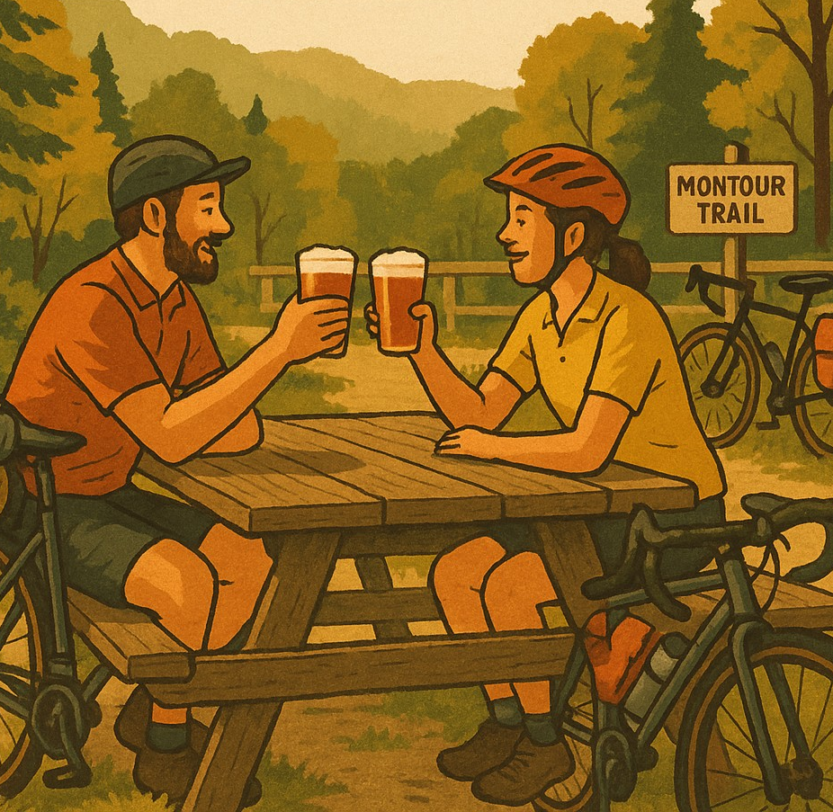 Trail & Tavern Adventure: Ride the Montour to Helicon Brewing (and Back!)